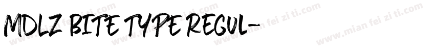 MDLZ BITE TYPE Regul字体转换